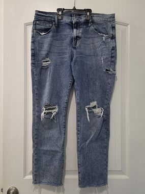 GAP Women's Denim Distressed 'Girlfriend Jeans' | Size 14/32